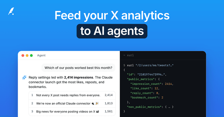 How to Feed Your X Analytics to AI Agents with the X API