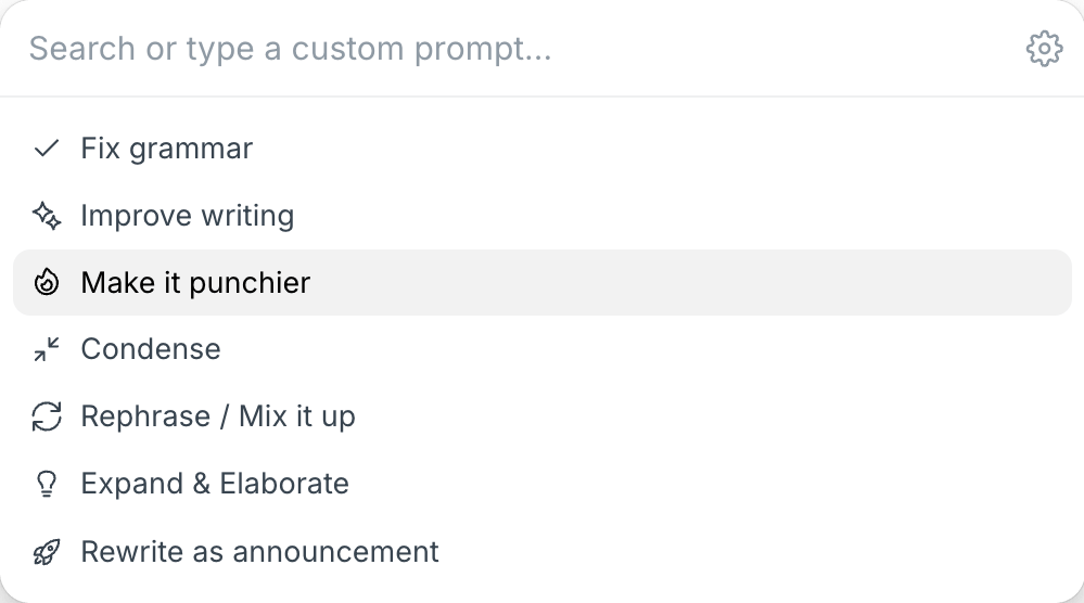 AI Prompts in Typefully